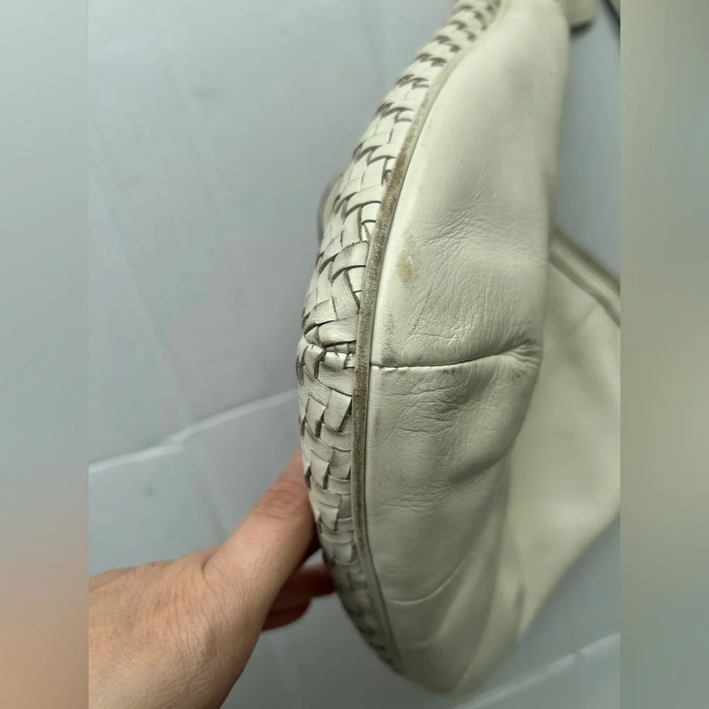 Coach Kristin Woven Leather Hobo Bag